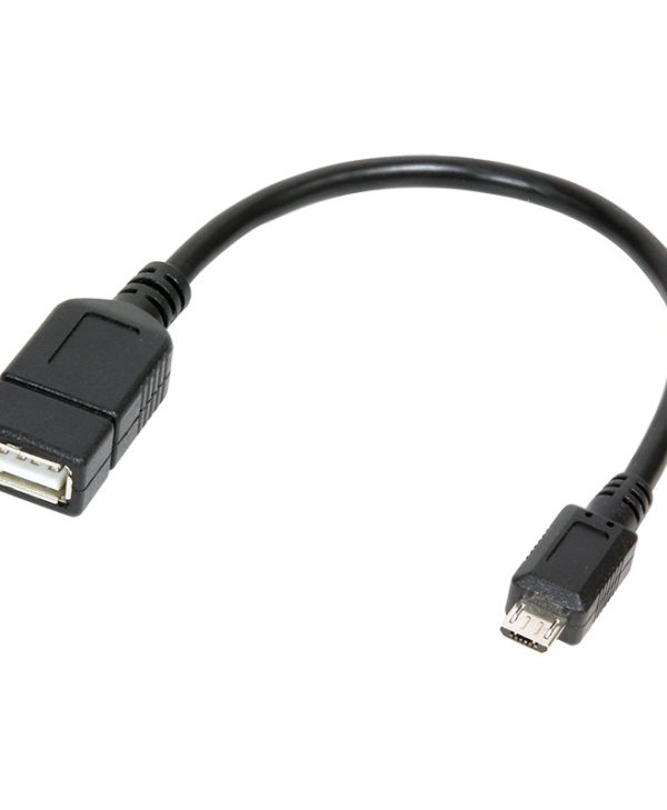 Logilink Cable Micro USB Male to USB Type-A Female 0.2m Black AA0035