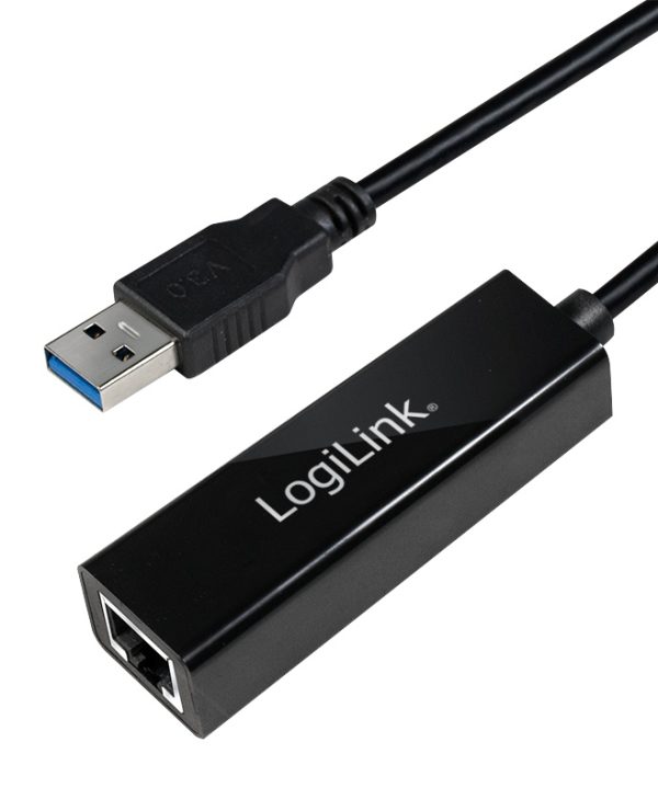 Logilink Adapter USB 3.0 Type-A Male To Gigabit Ethernet Black UA0184A