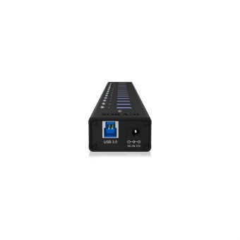 RaidSonic Icy Box 13-port USB 3.0 Hub Black IB-AC6113 - Image 2