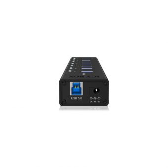 RaidSonic Icy Box 7-port USB 3.0 Hub Black IB-AC618 - Image 2