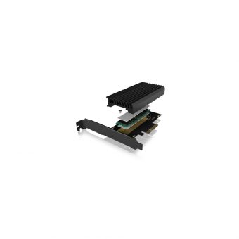 RaidSonic Icy Box IB-PCI214M2-HSL M.2 To PCIe SSD Enclosure Black - Image 2