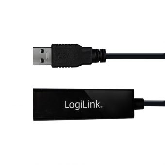 Logilink Adapter USB 3.0 Type-A Male To Gigabit Ethernet Black UA0184A - Image 2