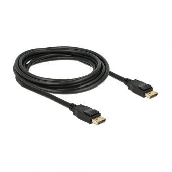 Delock Cable Displayport 1.2 Male to Displayport 1.2 Male 3m Black 83807 - Image 2