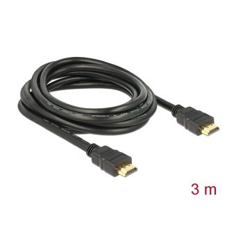Delock Cable HDMI Male to HDMI Male 3m Black 84408 - Image 2