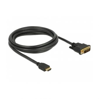 Delock Cable HDMI Male to DVI-D Male 2m Black 85654 - Image 2
