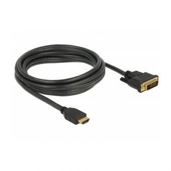 Delock Cable HDMI Male to DVI-D Male 3m Black 85655 - Image 2