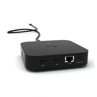 i-Tec USB 3.1 Type-C Dual Display Docking Station with Power Delivery 100W Black C31DUALDPDOCKPD - Image 3