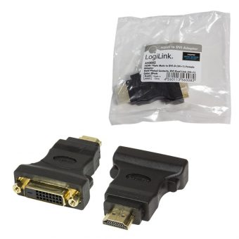 Logilink Adapter HDMI Male To DVI-D Female Black AH0002 - Image 3