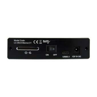 LC-Power LC-35U3-BECRUX-C1 3.5" USB 3.1 Gen.2 Type-C Black - Image 3