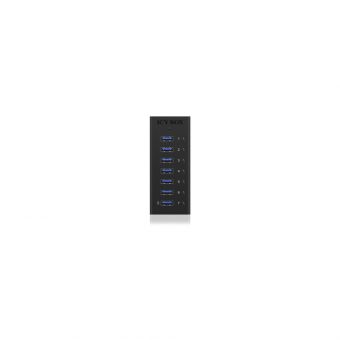 RaidSonic Icy Box 7-port USB 3.0 Hub Black IB-AC618 - Image 3