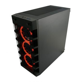 LC-Power Gaming 709B Solar System X Midi Tower Tempered Glass Black LC-709B-ON - Image 6