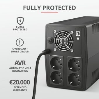 Trust Paxxon 1500VA/900W Line Interactive UPS 23505 - Image 8