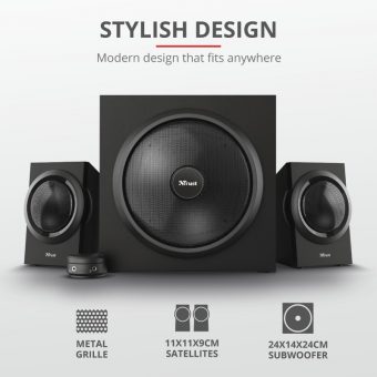Trust Yuri 2.1 Speaker Set Black 23696 - Image 9