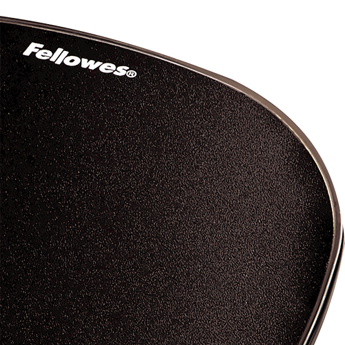 Fellowes Crystals Gel Mousepad With Wrist Support Black 9112101 eGate