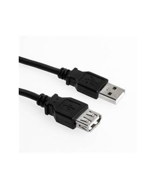 Sharkoon USB 2.0 Cable Type-A Male To Type-A Female 2m Black 4044951015412