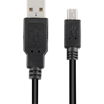 Sharkoon USB 2.0 Cable Type-A Male To Type-B Mini USB Male 0.5m Black 4044951015559
