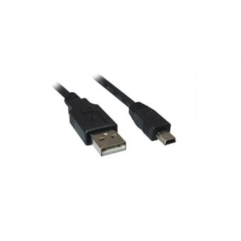 Sharkoon USB 2.0 Cable Type-A Male To Type-B Mini USB Male 3m Black 4044951015580