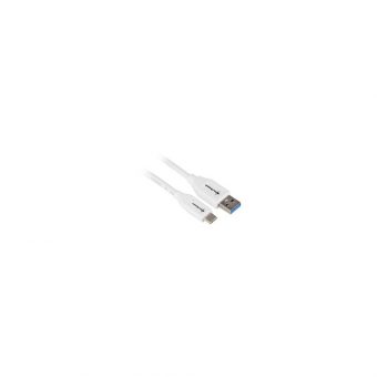 Sharkoon USB 3.1 Cable Type-A Male To Type-C Male 1m White 4044951021161