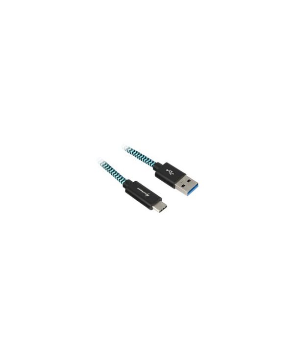 Sharkoon USB 3.1 Cable Type-A Male To Type-C Male 0.5m Black/Blue 4044951027118