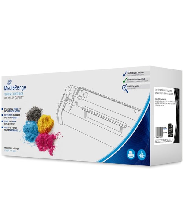 MediaRange Toner Συμβατό για Εκτυπωτές Lexmark (Black) MRLXT260A