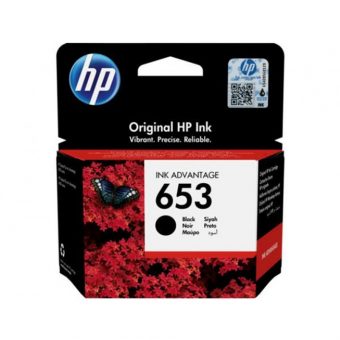 HP 653 Black Original Ink 360 Pgs 3YM75AE
