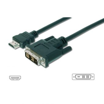 Digitus HDMI To DVI-D Cable 3m Black AK-330300-030-S