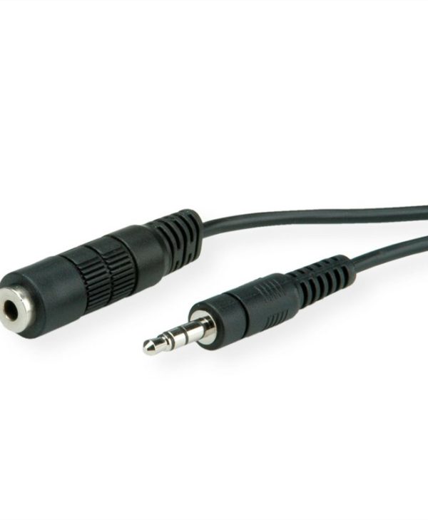 Roline 3.5mm Audio Extension Cable Male To Female 3m Black 11.09.4353-50