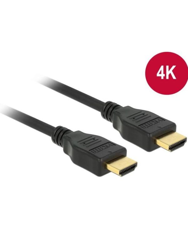Delock HDMI Male To Male Cable 2m Black 84714