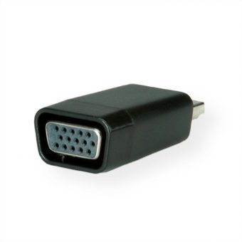 Secomp HDMI Male To VGA Female Adapter Black S3208-20