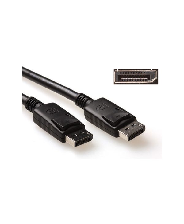 Intronics Display Port Male To Male Cable 0.5m Black AK3977