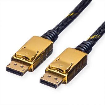 Roline Display Port Male To Male Cable 1m Gold/Black 11.04.5644-10