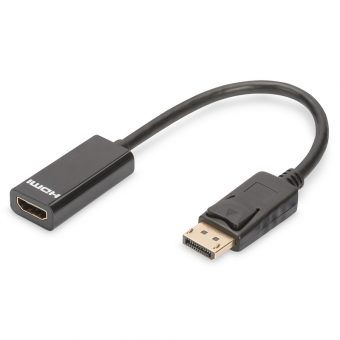 Digitus Display Port Male To HDMI Female Adapter Black AK-340400-001-S
