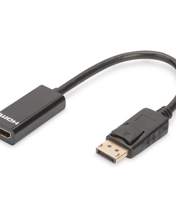 Digitus Display Port Male To HDMI Female Adapter Black AK-340400-001-S
