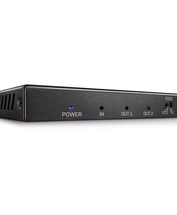 Lindy HDMI 2.0 Female (In) To 2 x HDMI Female (Out) Splitter Black 38235