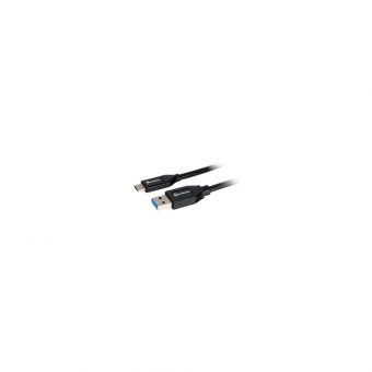 Sharkoon USB 3.1 Cable Type-A Male To Type-C Male 1m Black 4044951021147 - Image 2