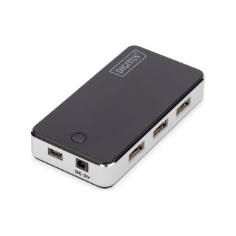 Digitus 7-port USB 2.0 Hub Black/Silver DA-70222 - Image 2