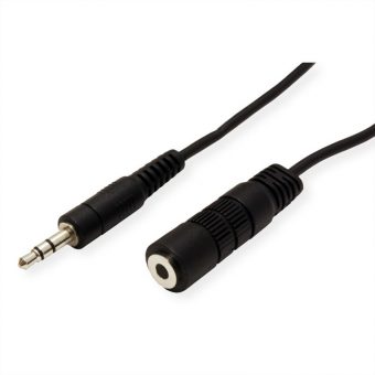 Roline 3.5mm Audio Extension Cable Male To Female 3m Black 11.09.4353-50 - Image 2