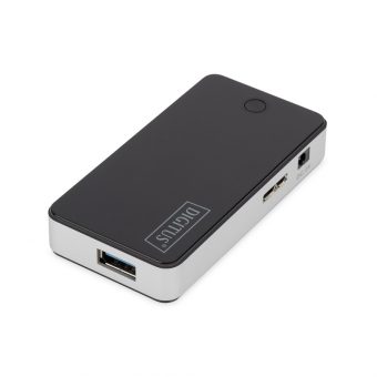 Digitus 4-port USB 3.0 Hub Black/Silver DA-70231 - Image 2