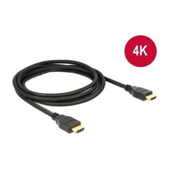 Delock HDMI Male To Male Cable 2m Black 84714 - Image 2