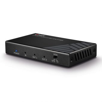 Lindy HDMI 2.0 Female (In) To 2 x HDMI Female (Out) Splitter Black 38235 - Image 2
