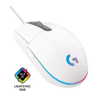 Logitech G203 LIGHTSYNC Gaming Mouse White 910-005797 - Image 3