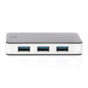 Digitus 4-port USB 3.0 Hub Black/Silver DA-70231 - Image 3
