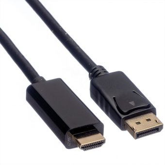 Roline Display Port Male To HDMI Male Cable 2m Black 11.04.5786-10 - Image 3