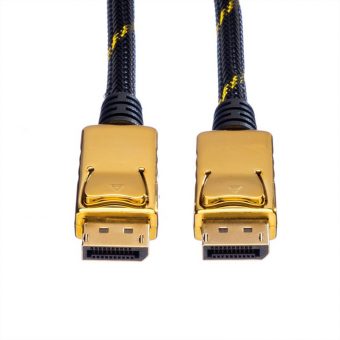 Roline Display Port Male To Male Cable 2m Gold/Black 11.04.5645-10 - Image 4