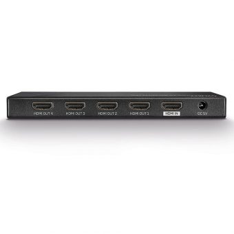 Lindy HDMI (In) Female To 4 x HDMI (Out) Female Ports Splitter Black 38236 - Image 4