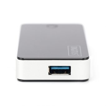 Digitus 4-port USB 3.0 Hub Black/Silver DA-70231 - Image 5
