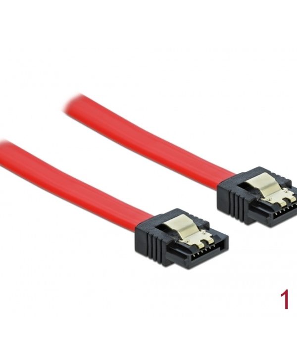 Delock Sata III Cable Data 1m Red 82679