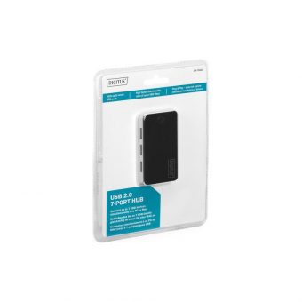 Digitus 7-port USB 2.0 Hub Black/Silver DA-70222 - Image 6