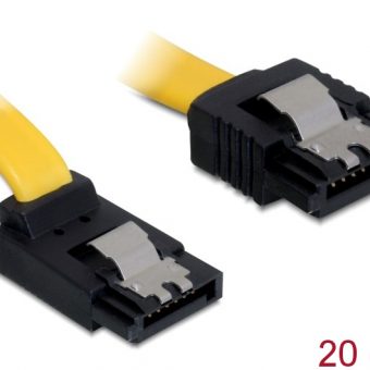 Delock Sata II Cable Data 0.2m Yellow 82470