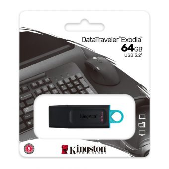 Kingston DT Exodia 64GB USB 3.2 Black DTX/64GB